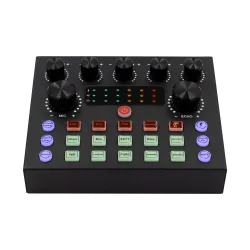 Mikrofon Musicmate MM-SD150 LiveMix + Zestaw do nagrywania i streamingu Przewodowy Pojemnościowy Czarno-złoty