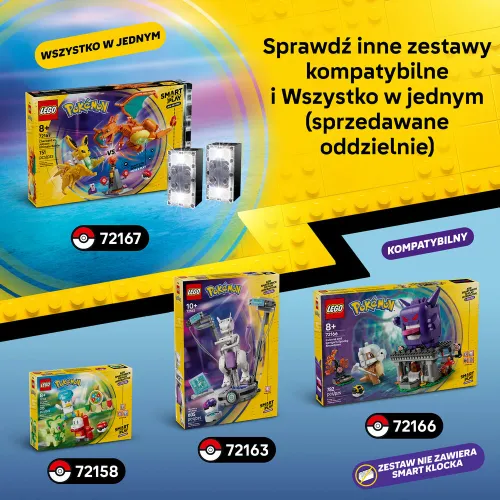 LEGO 72163 Pokémon SMART Play Ucieczka z laboratorium Mewtwo