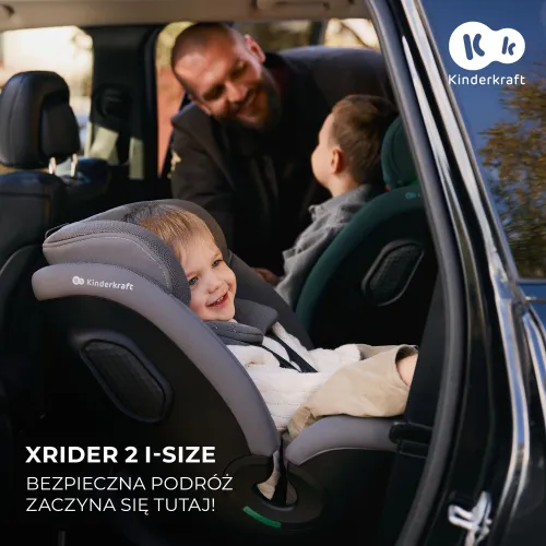 Fotelik samochodowy KINDERKRAFT Xrider 2 I-size 40-150 cm (0-21 kg) Czarny