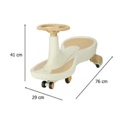 Jeździk Grawitacyjny LED Swing Fix S4 Dla Dziecka Do 100Kg Świecące Koła Muzyka 76Cm