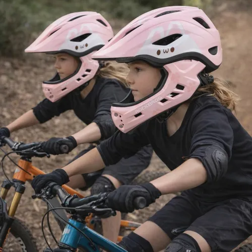 Kask rowerowy dziecięcy fullface szczękowy 2w1 odpinana szczęka rozmiar "M"