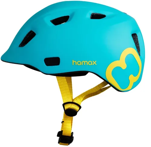 Kask rowerowy HAMAX Thundercap Turkusowo-żółty dla Dzieci (rozmiar 52-56)