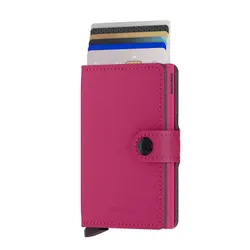 RFID Gizli Miniwallet Yard Toz Cep Cüzdanı-fuchsia