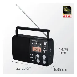 Radioodbiornik AKAI APR-200 Czarny