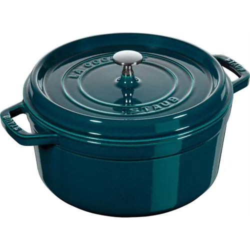 Garnek żeliwny okrągły 6.7 ltr morski STAUB LA COCOTTE Morski