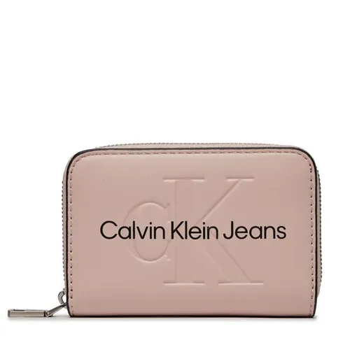 Большой женский кошелек Calvin Klein Jeans Sculpted Med Zip Around Mono K60K607229 Pale Conch TFT