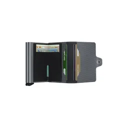 RFID Secrid Twinwallet Karbon Cep Cüzdanı-cool grey