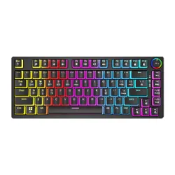 Klawiatura mechaniczna Savio Phenix Gateron Red Pro Pudding Czarny