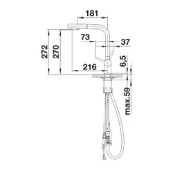 Bateria BLANCO Fontas-s II 526672 Czarny mat
