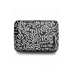 Алюминиевый кошелек Ogon Designs Stockholm V2 - Keith Haring белый