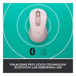 Myszka Logitech Signature M650 M - różowy