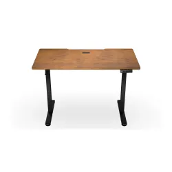 Biurko Endorfy Atlas S Electric Dark Wood 114cm Regulacja wysokości Ciemne drewno