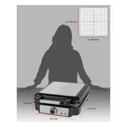 Gofrownica ProfiCook PC-WA 1241 1200W Regulacja temperatury
