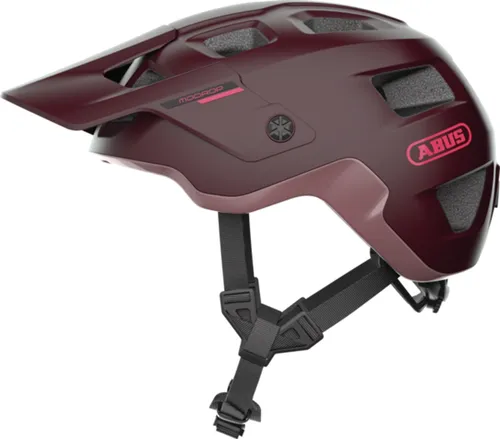 Kask rowerowy ABUS Modrop Wildberry Czerwony (rozmiar S)