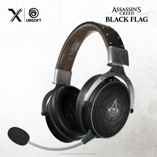 Słuchawki bezprzewodowe z mikrofonem Lexip Assassin's Creed Black Flag Resynced - Tattoo Headset