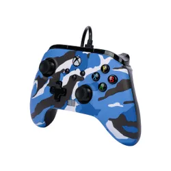 Проводной геймпад PowerA Enhanced Blue Camo для Xbox Series X/S, Xbox One, ПК