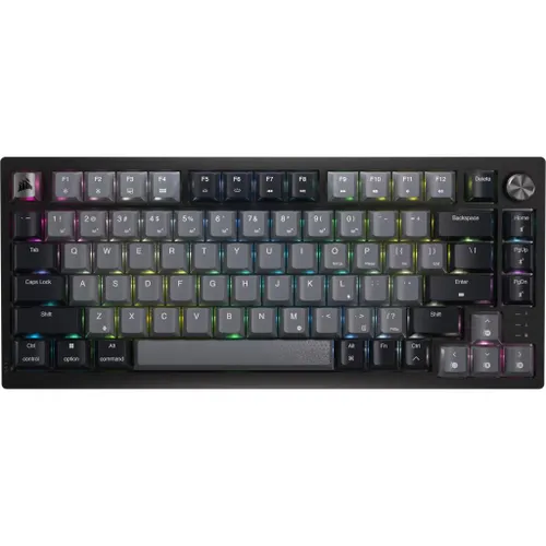 Klawiatura mechaniczna Corsair K65 Plus Wireless RGB 75% MLX Red Czarny