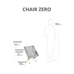 Krzesło turystyczne Helinox Chair Zero - grey