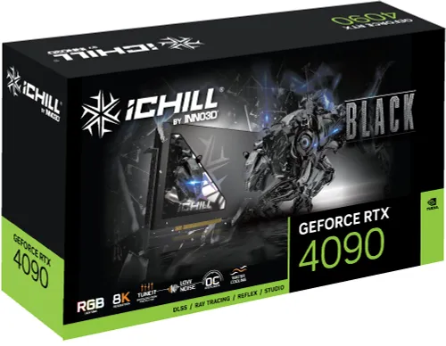 Karta graficzna Inno3D GeForce RTX 4090 ICHILL Black 24GB GDDR6X 384bit DLSS