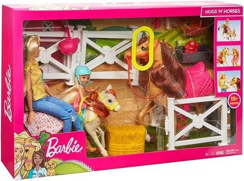 Barbie Stadnina koni Zestaw + Lalki FXH15