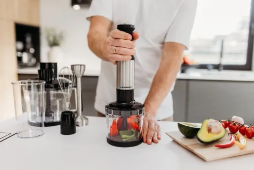 Блендер Blaupunkt HBD812, 1700 Вт, измельчитель, насадка для взбивания, насадка для пюре