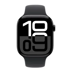 Apple Watch Series 10 Cellular 46mm aluminium onyks pasek sportowy czarny M/L