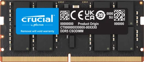 Pamięć Crucial DDR5 24GB 6400 CL52 CSODIMM Czarny