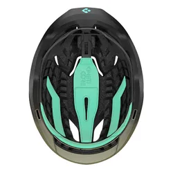 Kask rowerowy LAZER Vento KinetiCore Czarno-zielony Szosowy z możliwością zamontowania lampki (rozmiar M)