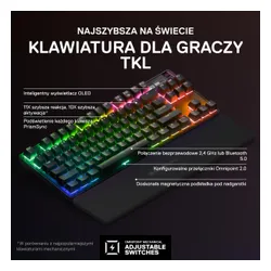 Klawiatura mechaniczna SteelSeries Apex Pro TKL Wireless 2023 OmniPoint 2.0 Czarny