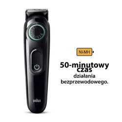 Trymer Braun BT3421 2 nasadki 50min