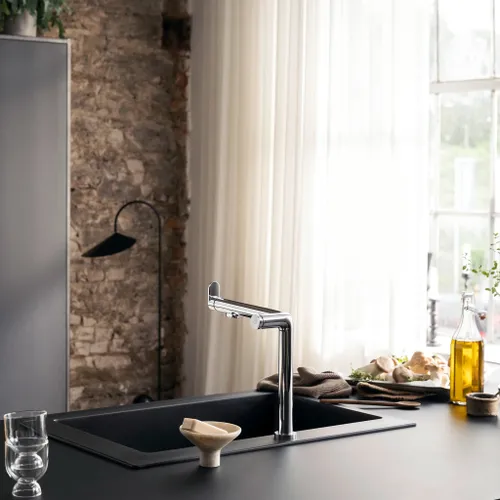 Bateria HANSGROHE Aqittura M91 76802000 z filtrem Chrom