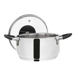 Garnek ze stali nierdzewnej z pokrywką DALIE STEEL 2,6 l