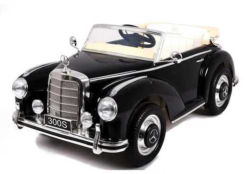 Auto Na Akumulator Dla Dziecka Retro Mercedes 300S Eva LED Pilot Skóra MP3