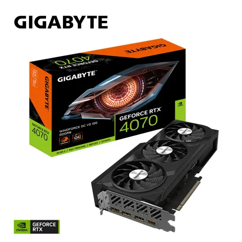 Karta graficzna Gigabyte GeForce RTX 4070 WINDFORCE OC V2 12GB GDDR6 192bit DLSS 3