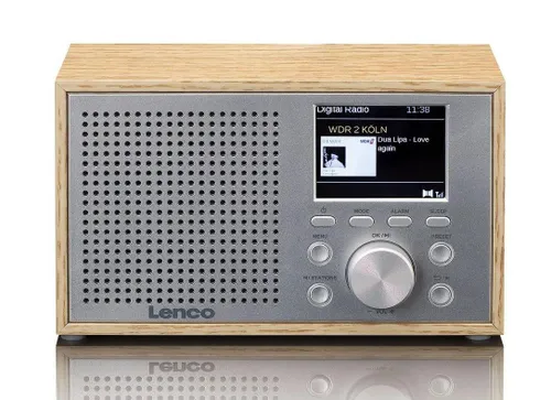 Radioodbiornik Lenco DAR-017WH WD Radio FM DAB+ Bluetooth Brązowy