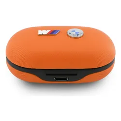 Słuchawki dokanałowe BMW M Metal Logo ENC Pomarańczowy