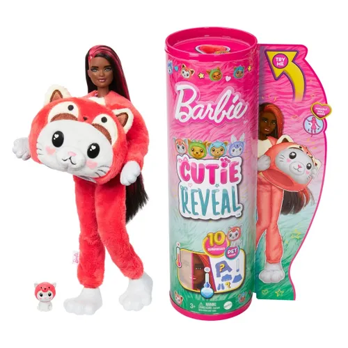 Кукла Mattel Barbie Cutie Reveal Doll - Cat-Panda Red