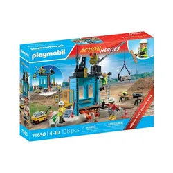 Playmobil Набор фигурок Action Heroes 71650 Строительная площадка