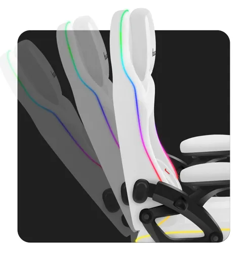 Fotel HUZARO Force 4.6 RGB Biały