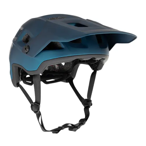 Kask rowerowy MET Terranova teal blue/ black metalic matt