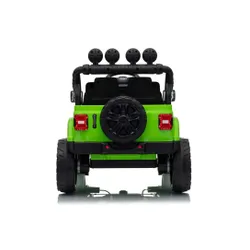 Auto Na Akumulator Jeep Rubicon 2X200W 24V Eva Skóra LED Pilot Radio MP3