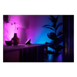 Lampka nocna Philips Hue White and Colour Ambiance Bloom Czarny