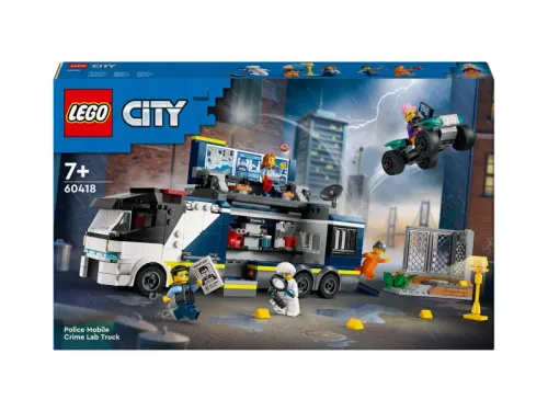 Конструктор LEGO City 60418 полицейский грузовик с криминальной лабораторией