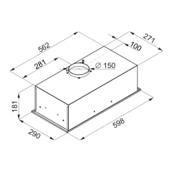 Okap VDB Smart Glass 60 Czarny