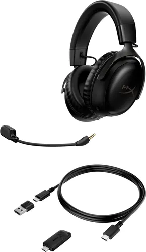 Беспроводные наушники с микрофоном HyperX Cloud III Wireless-черный