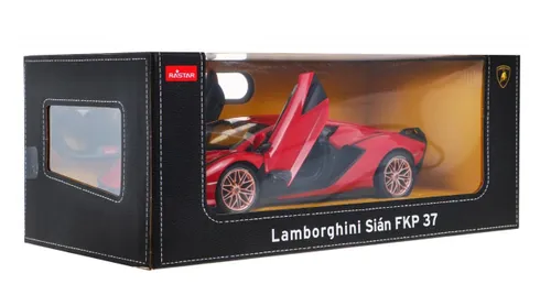 Duży samochód zdalnie sterowany COIL RC Lamborghini SIAN otwierane drzwi światła czerwony