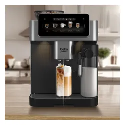 Ekspres BEKO CaffeExperto CEG8564X 50 programów ColdBrew Kawy mrożone 19 bar Stalowy młynek Zdalne sterowanie Inox