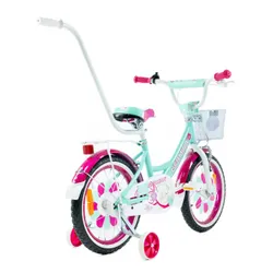 Rower dziecięcy GERMINA BMX 16 cali dla dziewczynki Miętowy