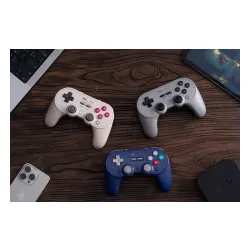 Pad 8BitDo Pro 3 Bluetooth Controller do PC, Nintendo Switch / Switch 2, Android iOS, Bezprzewodowy Biały