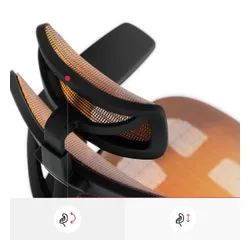 Fotel DIABLO CHAIRS V-Basic Czarno-pomarańczowy